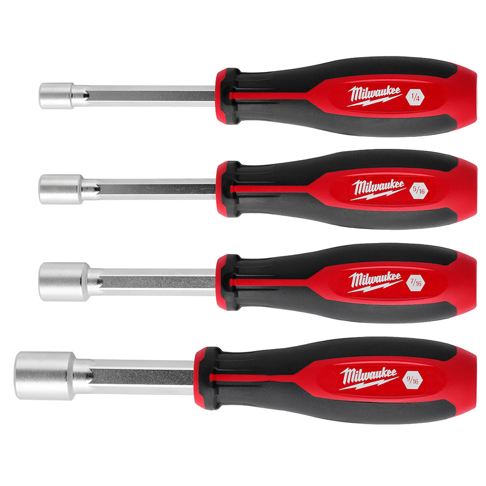 Milwaukee 48222444 SAE HollowCore Nut Driver Set 4 PC MaxTool