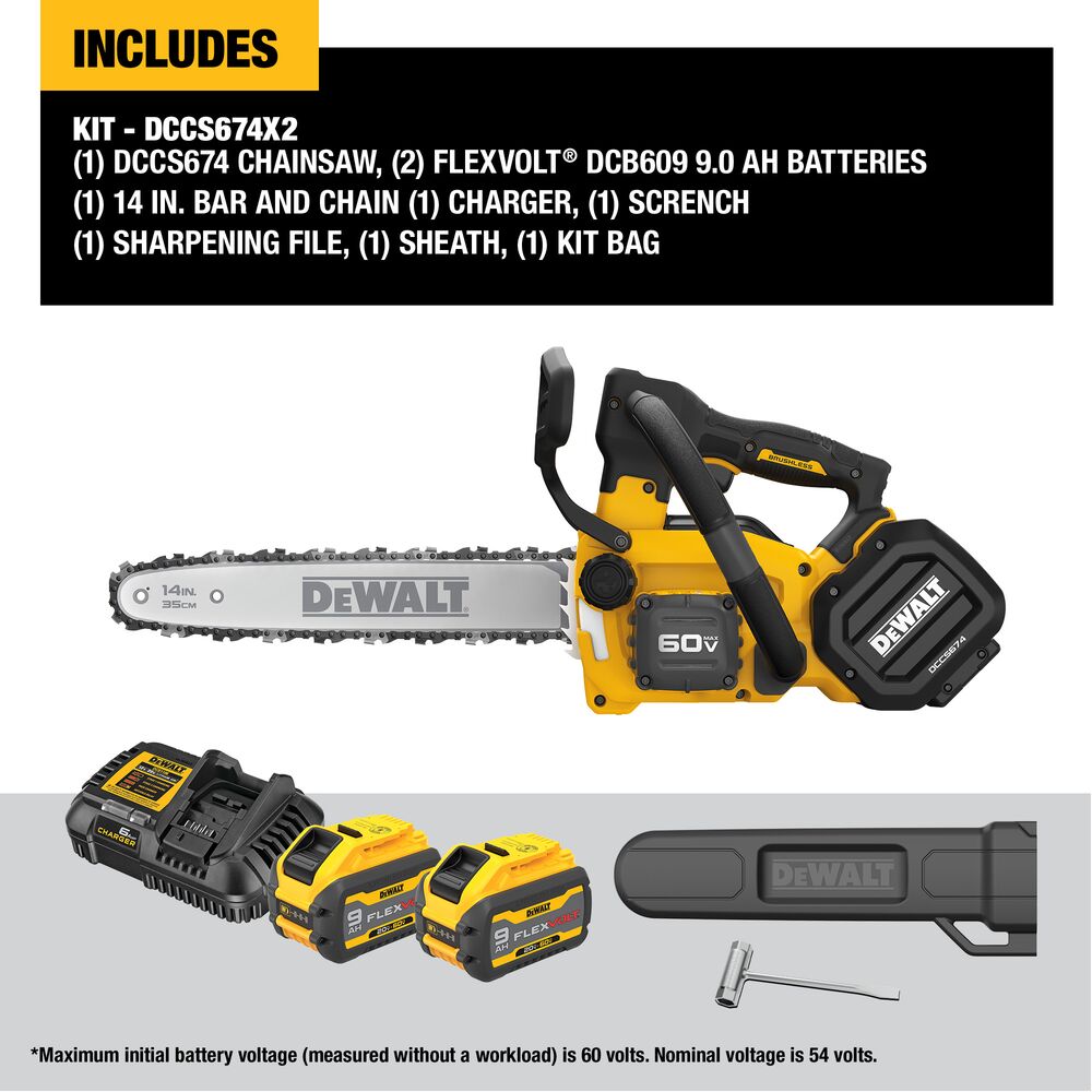 DeWALT DCCS674X2 60V MAX 14