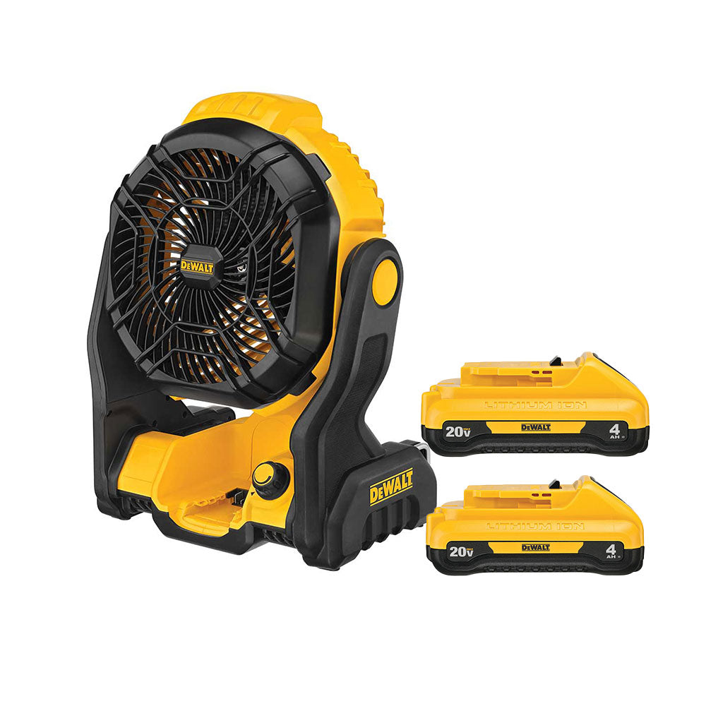 DeWALT DCE512B-KIT 20V Cordless Jobsite Fan w/ Ah Dual Pack