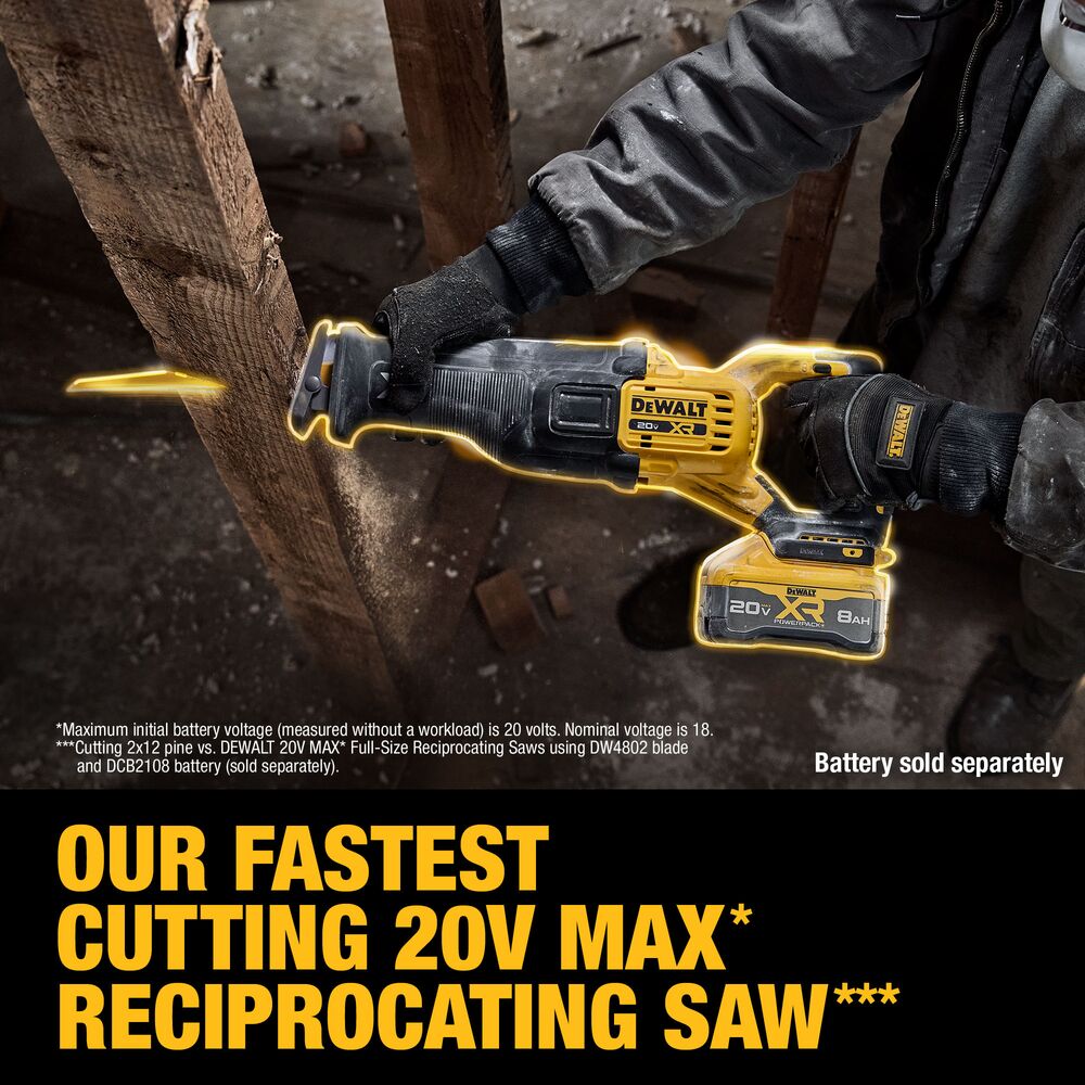 DeWalt DCS384B 20V XR Cordless Li-Ion Reciprocating Saw Bare