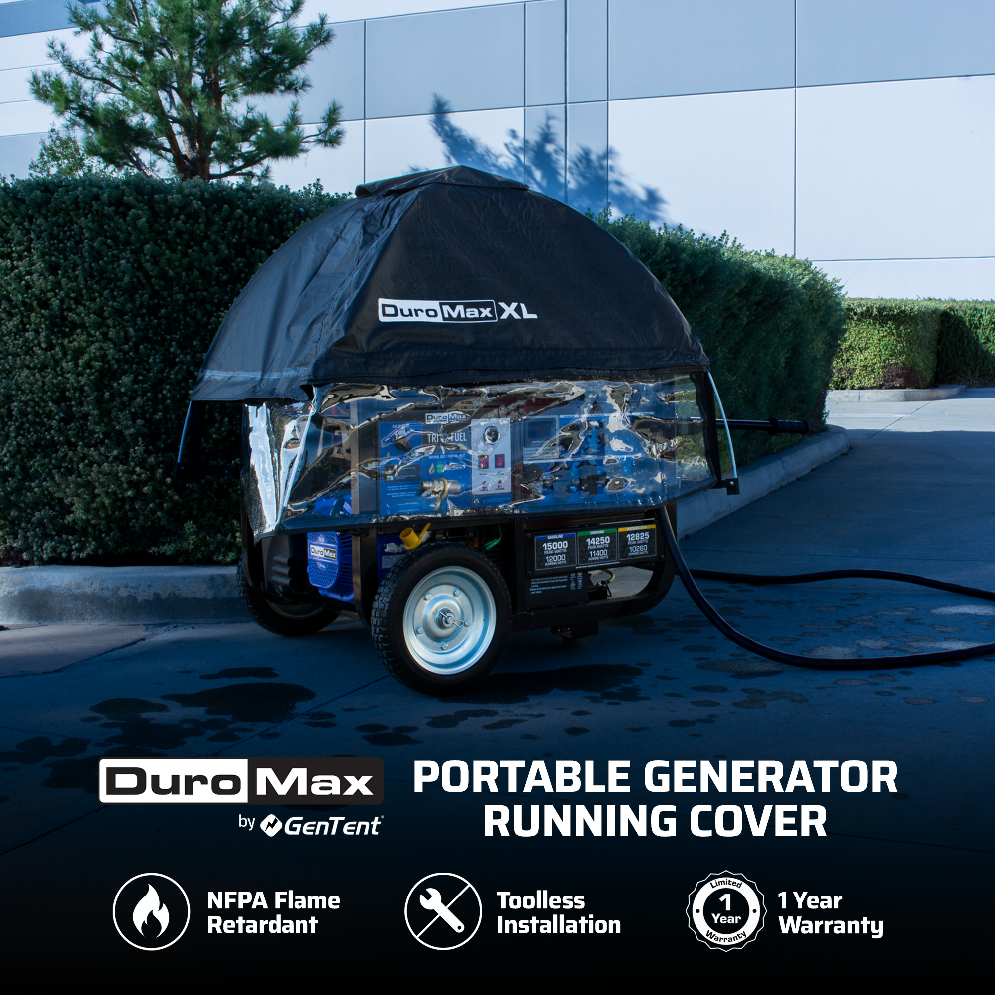 DuroMax DMX-GTX-XL Open Frame Generator Tent All Weather Cover Kit