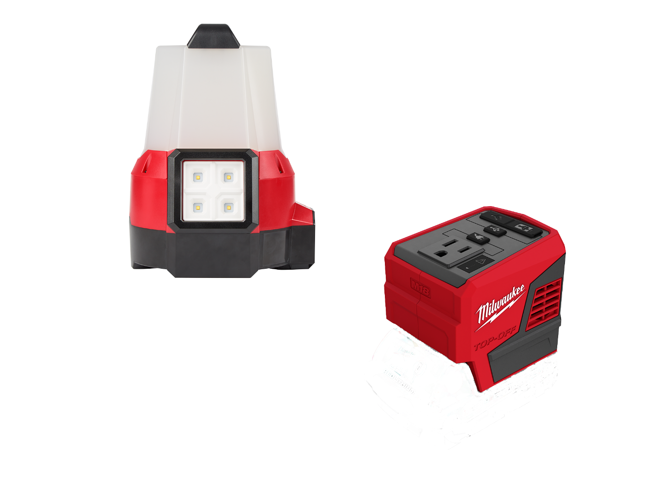 Milwaukee 2144 20TO M18 18V Site Light Combo w M18 Top Off Power Supp MaxTool