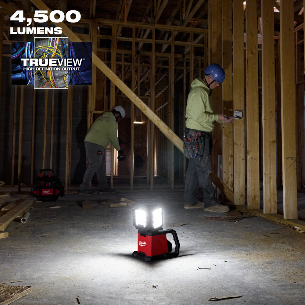 Milwaukee 2368-20SK M18 18V Dual Power Triple-Panel Light w/ 5AH