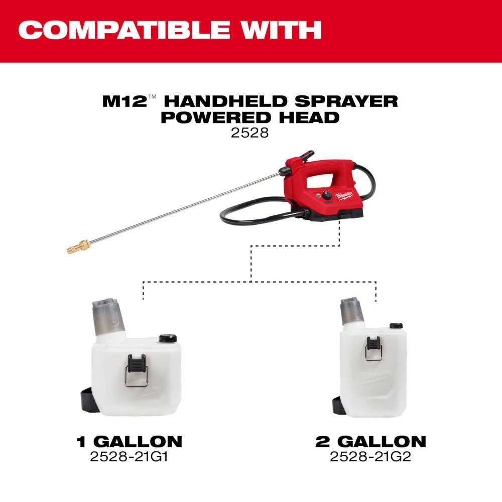 Milwaukee 2528-21G2S M12 12V 2 Gallon Handheld Sprayer Kit w