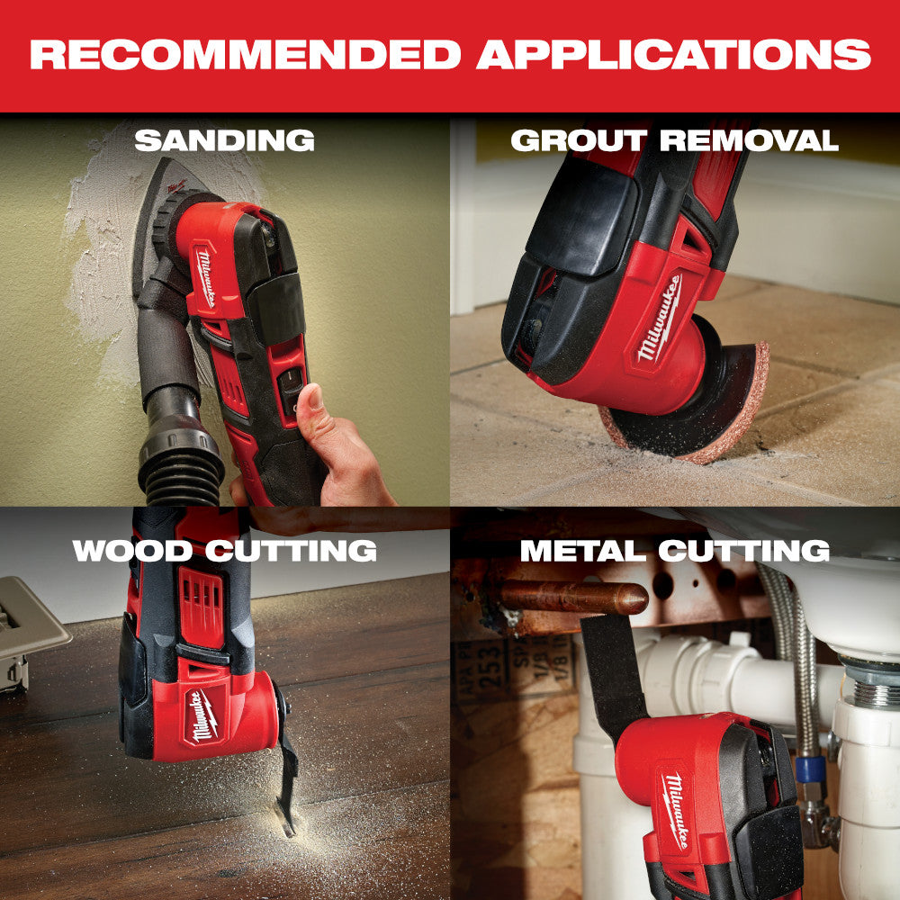 Milwaukee 2626-21 M18 18V Cordless Lithium-Ion Multi-Tool Kit