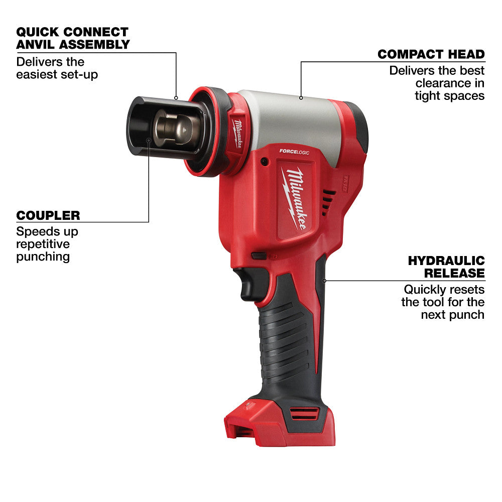 Milwaukee 2676-02 M18 FORCE LOGIC 18V 10 Ton Knockout Tool 1/2