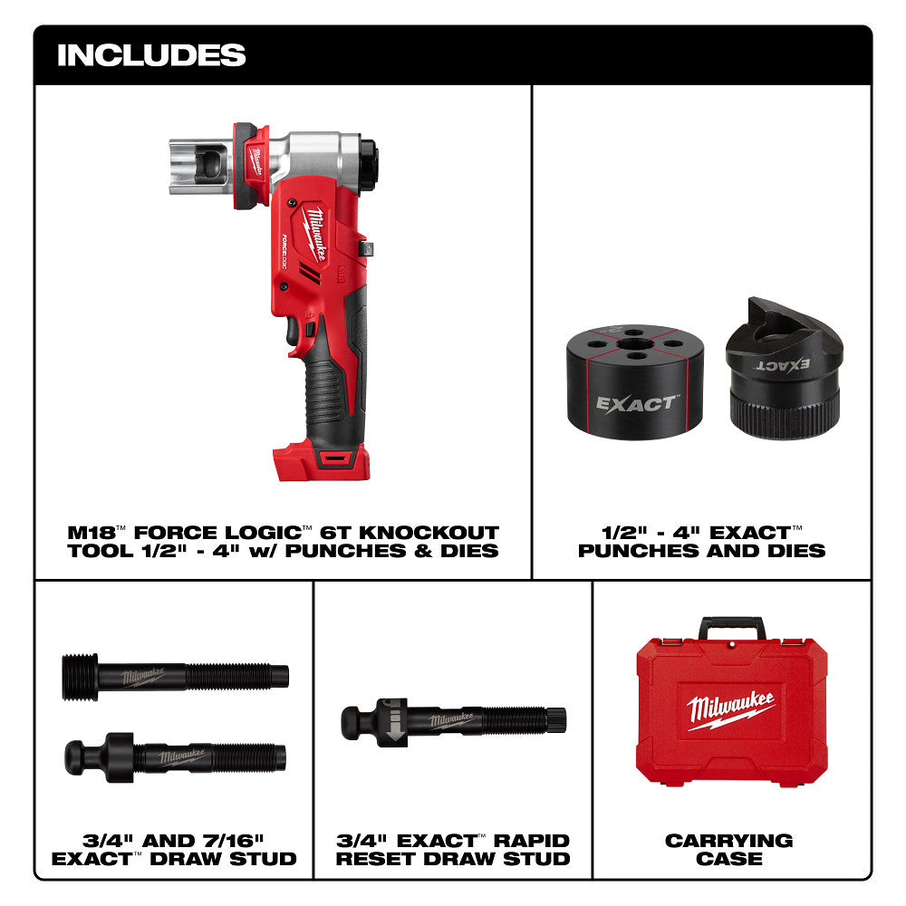 Milwaukee 2677-04 M18 FORCE LOGIC 18V 6T Knockout Tool 1/2