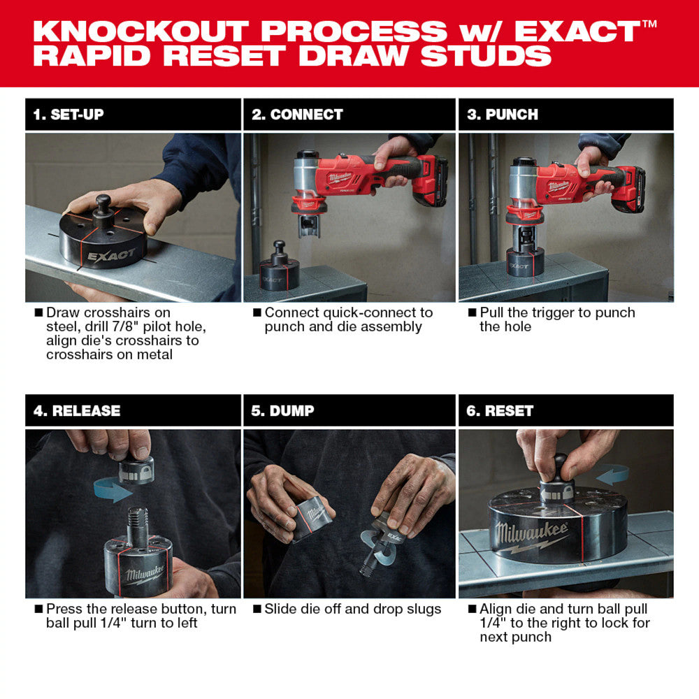 Milwaukee 2677-04 M18 FORCE LOGIC 18V 6T Knockout Tool 1/2