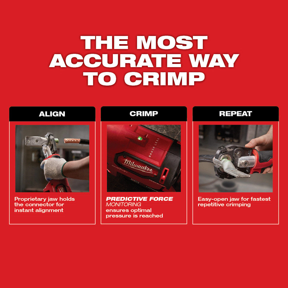 Milwaukee 2679-20 M18 18V FORCE LOGIC 600 MCM Cordless Crimper