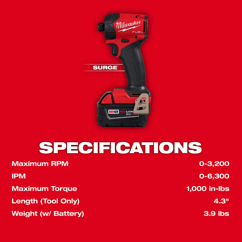 Milwaukee 2761-22 M18 FUEL SURGE 18V 1/4