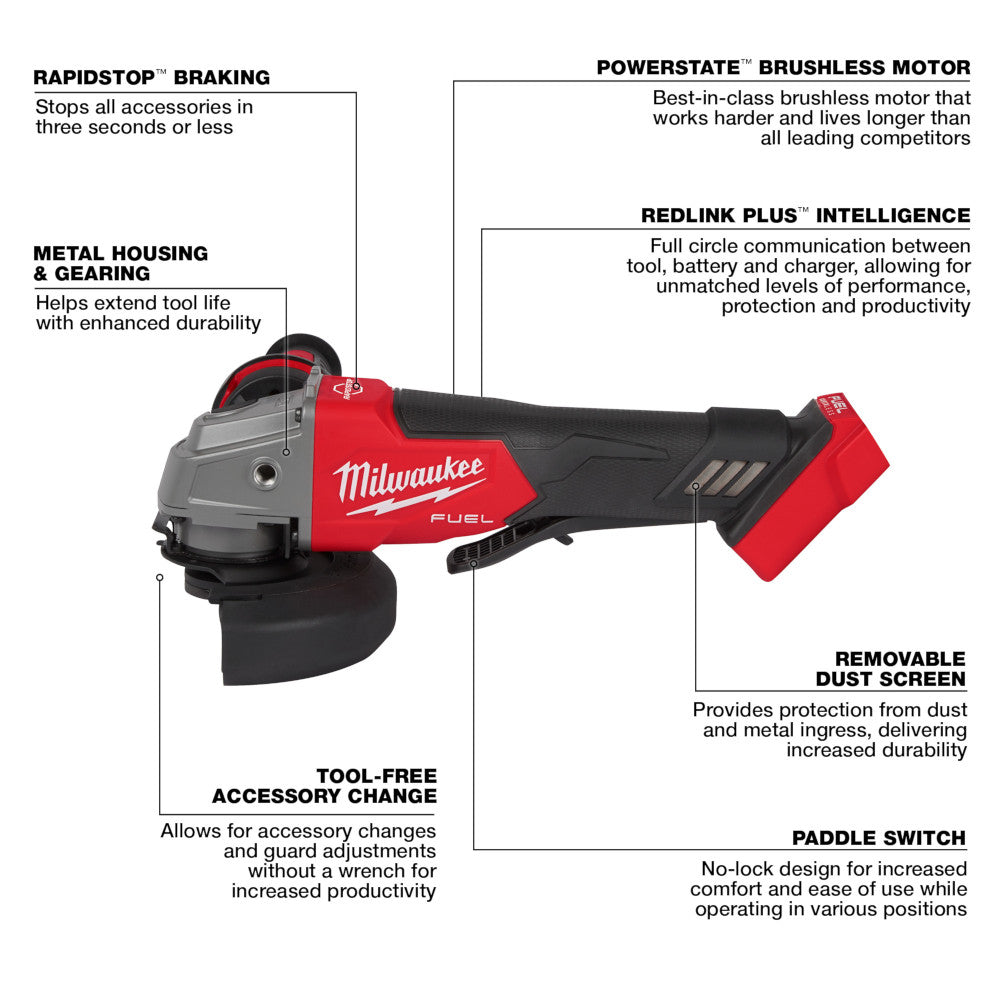 Milwaukee 2880-80 M18 FUEL 18V 4-1/2