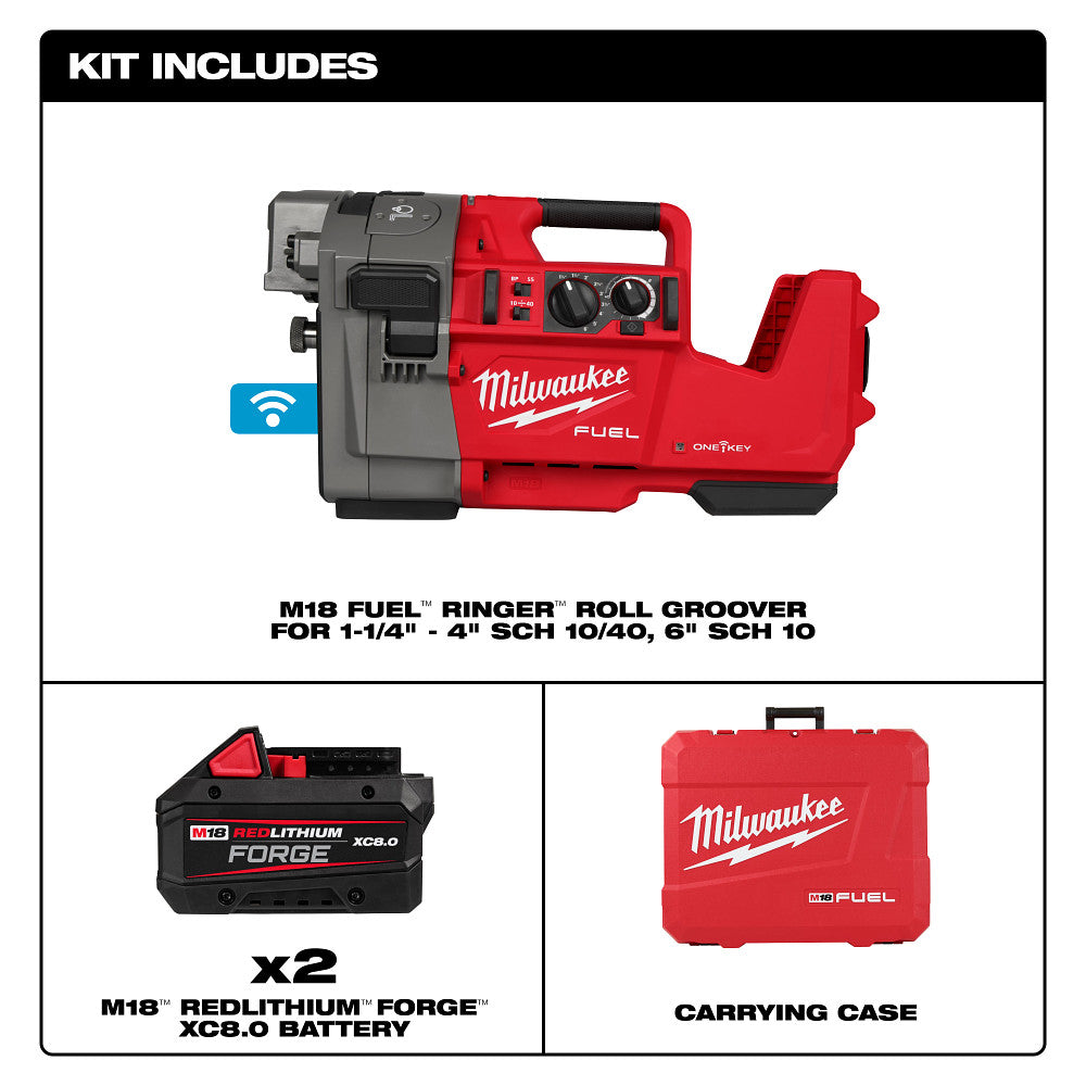 Milwaukee Ringer Roll Groover Milwaukee 2927-22 M18 FUEL 18V RINGER Roll Groover for 1-1/4