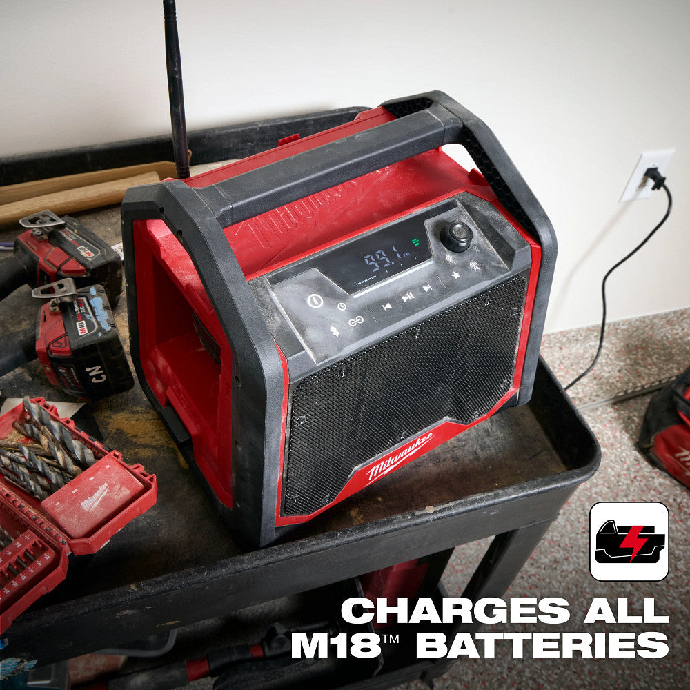 Milwaukee 2956-20 M18 18V Bluetooth Jobsite Radio/Charger - Bare