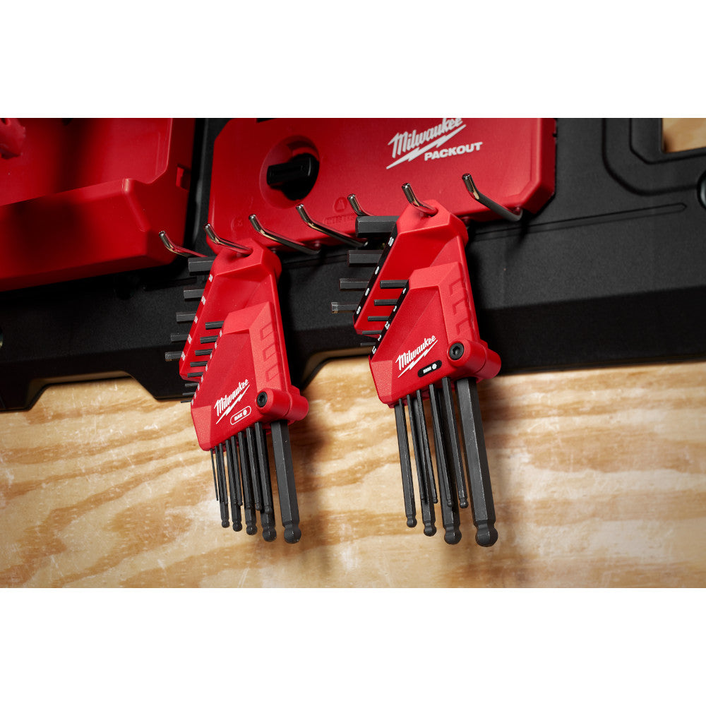 Milwaukee 48-22-2187 22-Key Ball End L-Key Set - SAE/Metric – MaxTool