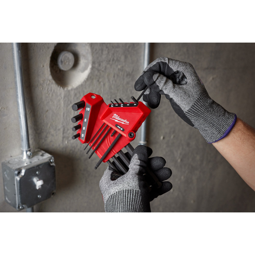 Milwaukee 48-22-2187 22-Key Ball End L-Key Set - SAE/Metric – MaxTool