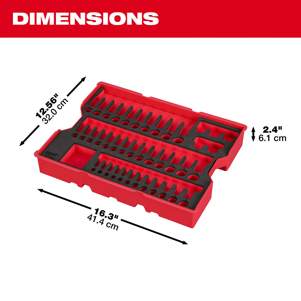 Milwaukee 48-22-9490 Metric/SAE Ratchet/Socket Set in PACKOUT