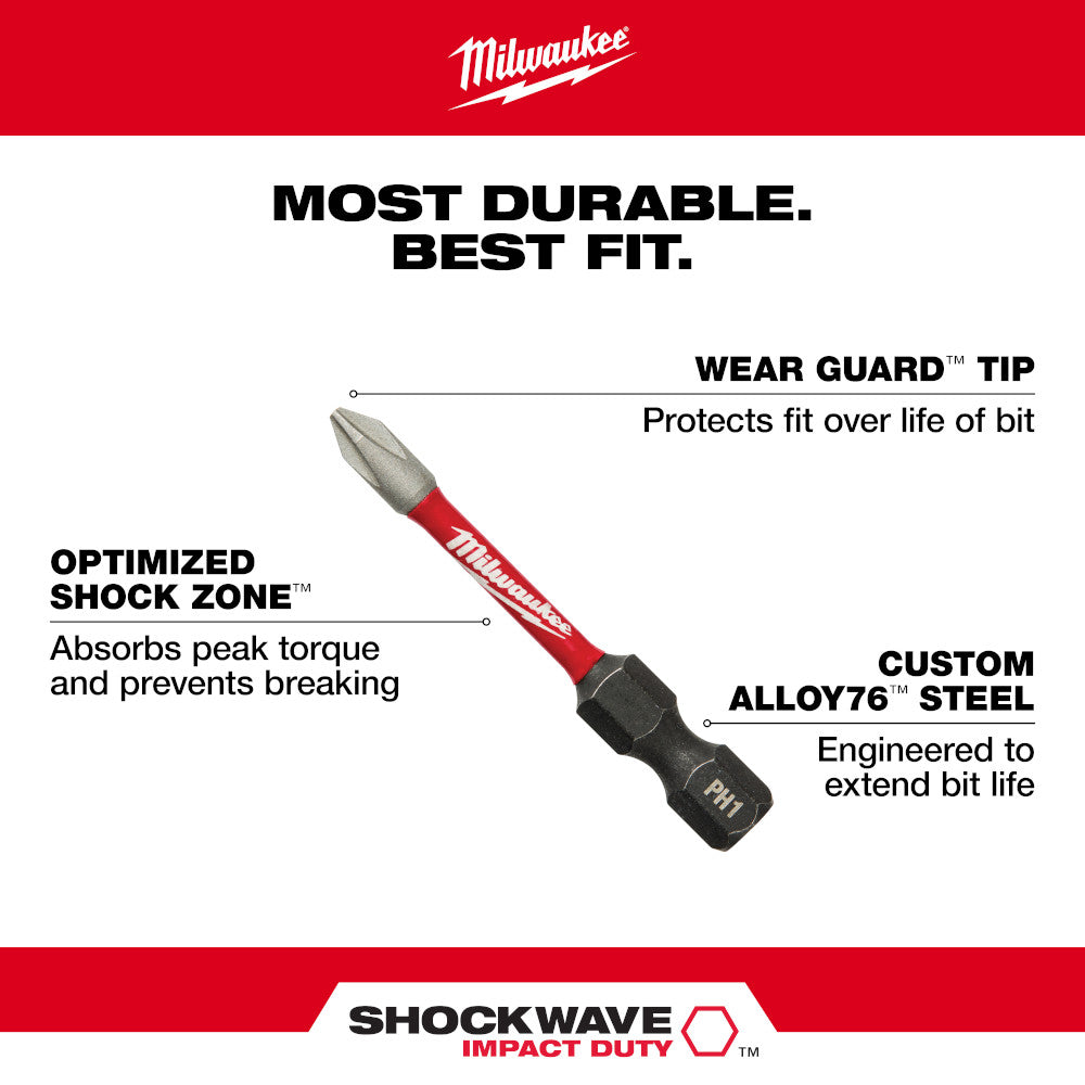 Milwaukee 48-32-5162 SHOCKWAVE Impact Drill Drive & Fasten PACKOUT
