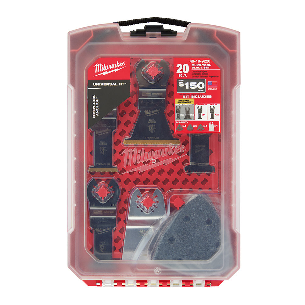 Milwaukee 49-10-9112 KIT DE 6 LAMES POUR OUTIL POLYVALENT OPEN-LOKMC | Outillage Mathieu Milwaukee 49-10-9112 KIT DE 6 LAMES POUR OUTIL POLYVALENT OPEN-LOKMC | Outillage Mathieu