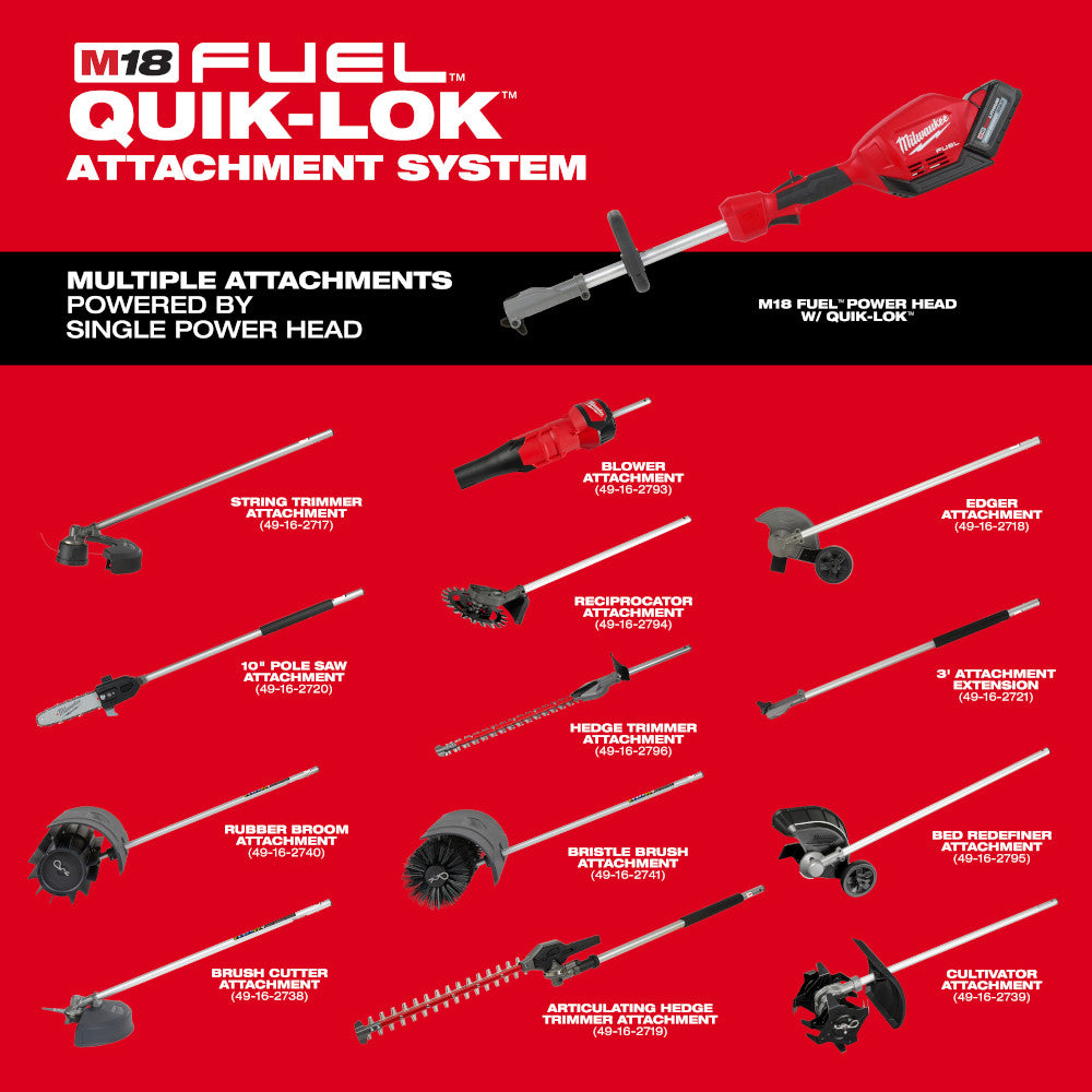 Milwaukee 49-16-2796R M18 FUEL QUIK-LOK Hedge Trimmer Attachment