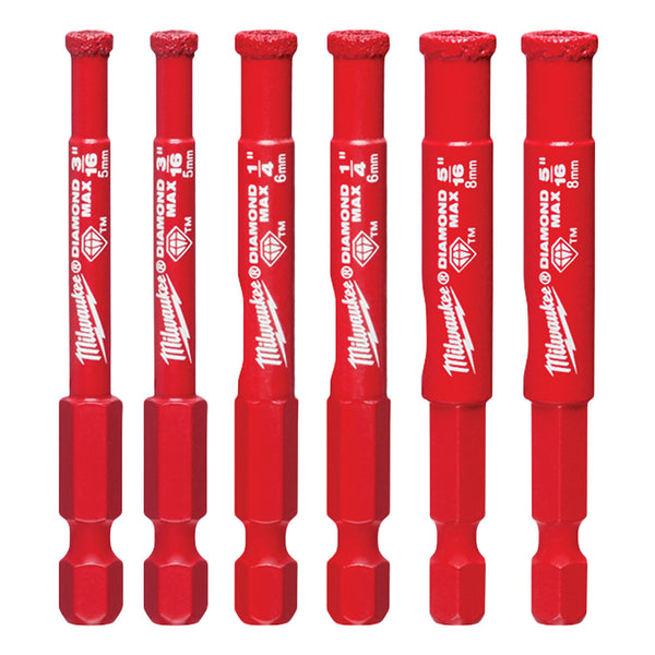 Milwaukee 49-56-0550 DIAMOND MAX Diamond Grit Hole Saw - 6PC – MaxTool