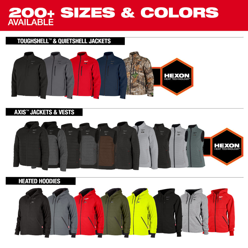 Milwaukee M102G-21XL M12 12V Durable Li-Ion Heated AXIS Jacket