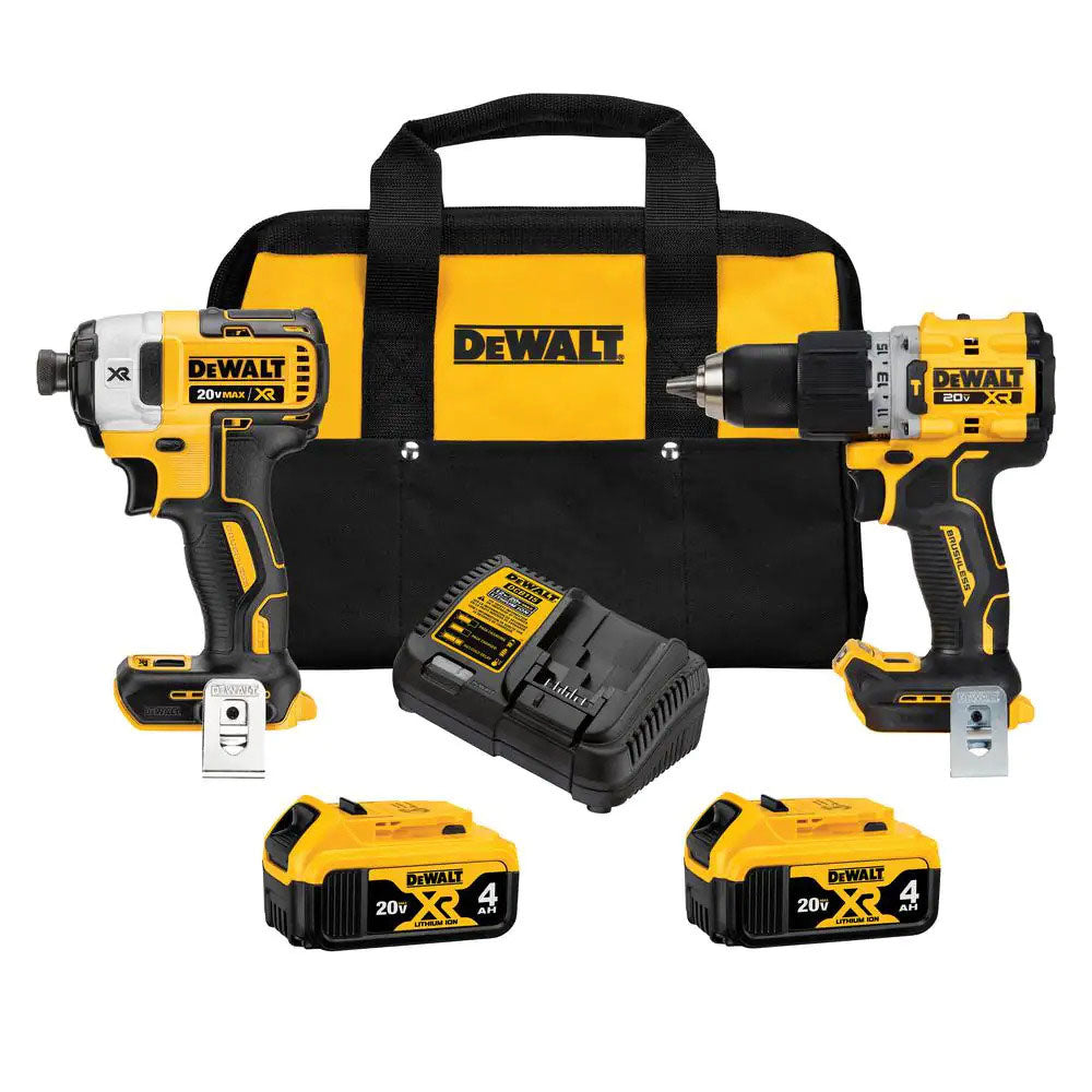 DeWALT DCK249M2 20V MAX XR Brushless Cordless Li-Ion Tool Combo