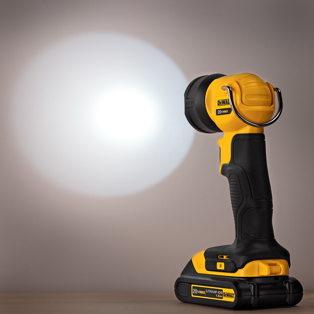 dewalt rechargable flashlight DeWALT DCL040 20V MAX Cordless Lithium-Ion LED Work Light