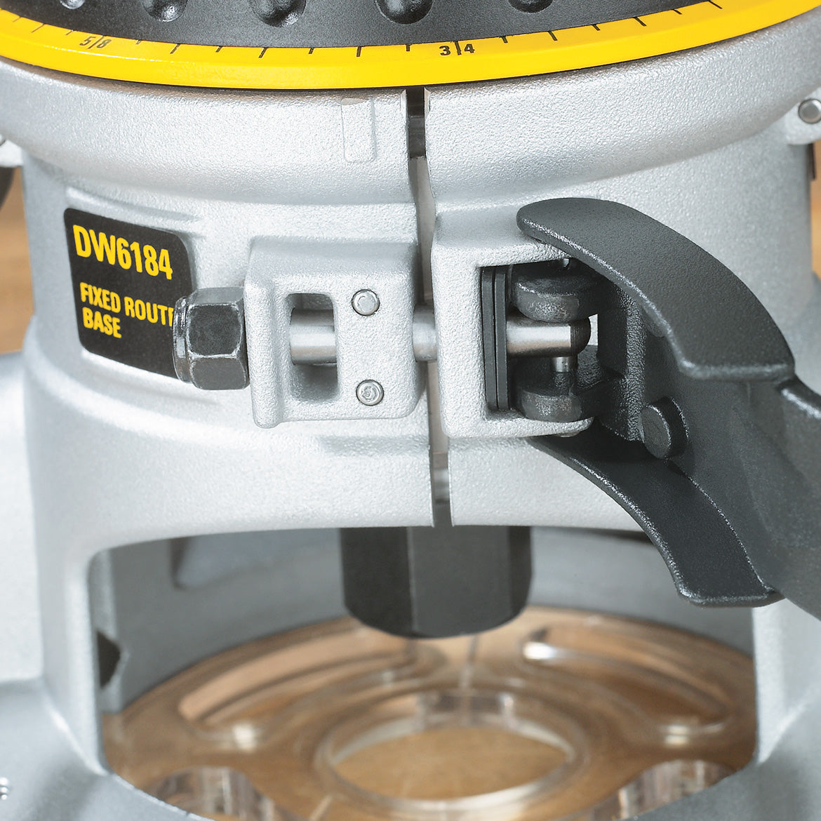 DeWALT DW618 2-1/4 HP EVS Fixed Base Woodworking Router w/ Soft Start ...