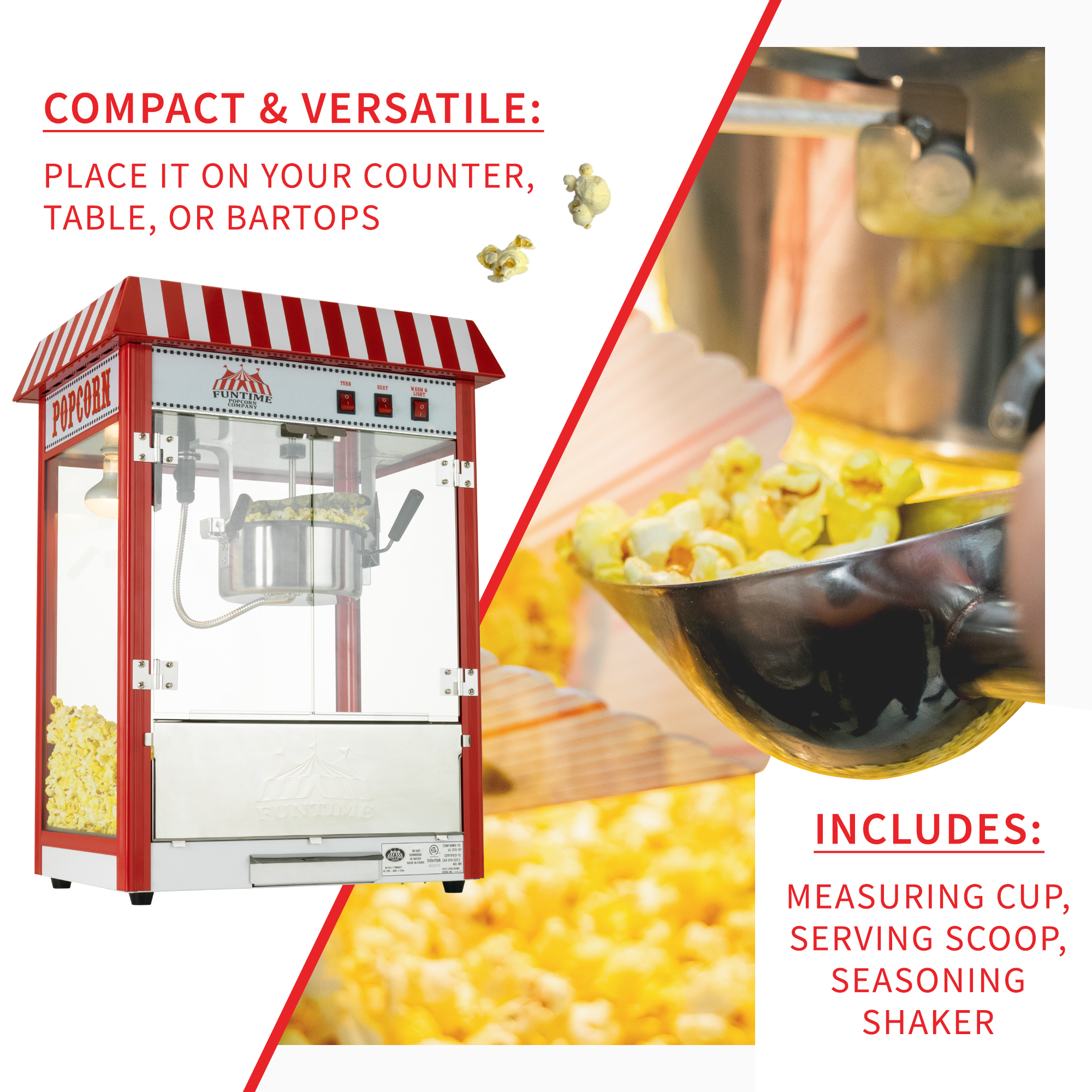 Intertek shop popcorn machine