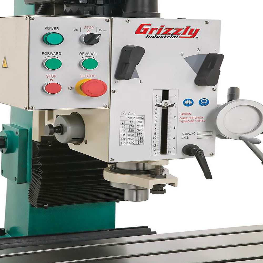 Grizzly G0755 220V 10 Inch x 32 Inch Heavy-Duty Mill/Drill Stand