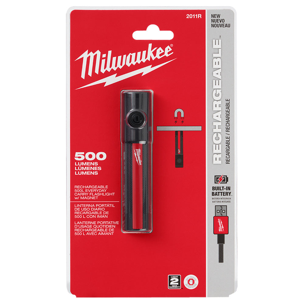 Milwaukee 2011R 500L Rechargeable Everyday Carry Flashlight – MaxTool