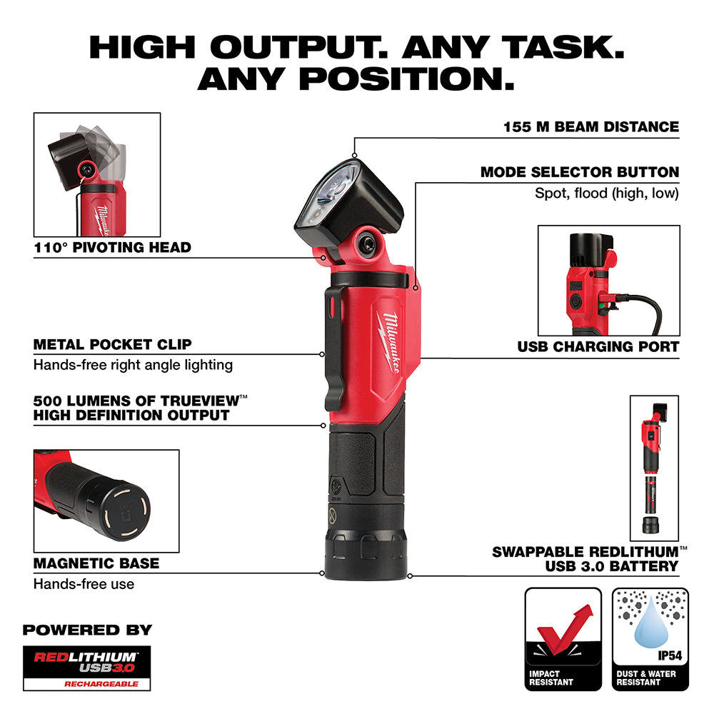 milwaukee flashlight belt clip 2113-21 500-Lumen Redlithium USB Rechargeable Pivoting HideFlash60 free and delivers 500 Snowboard boots Burton Waverange Model:7ft