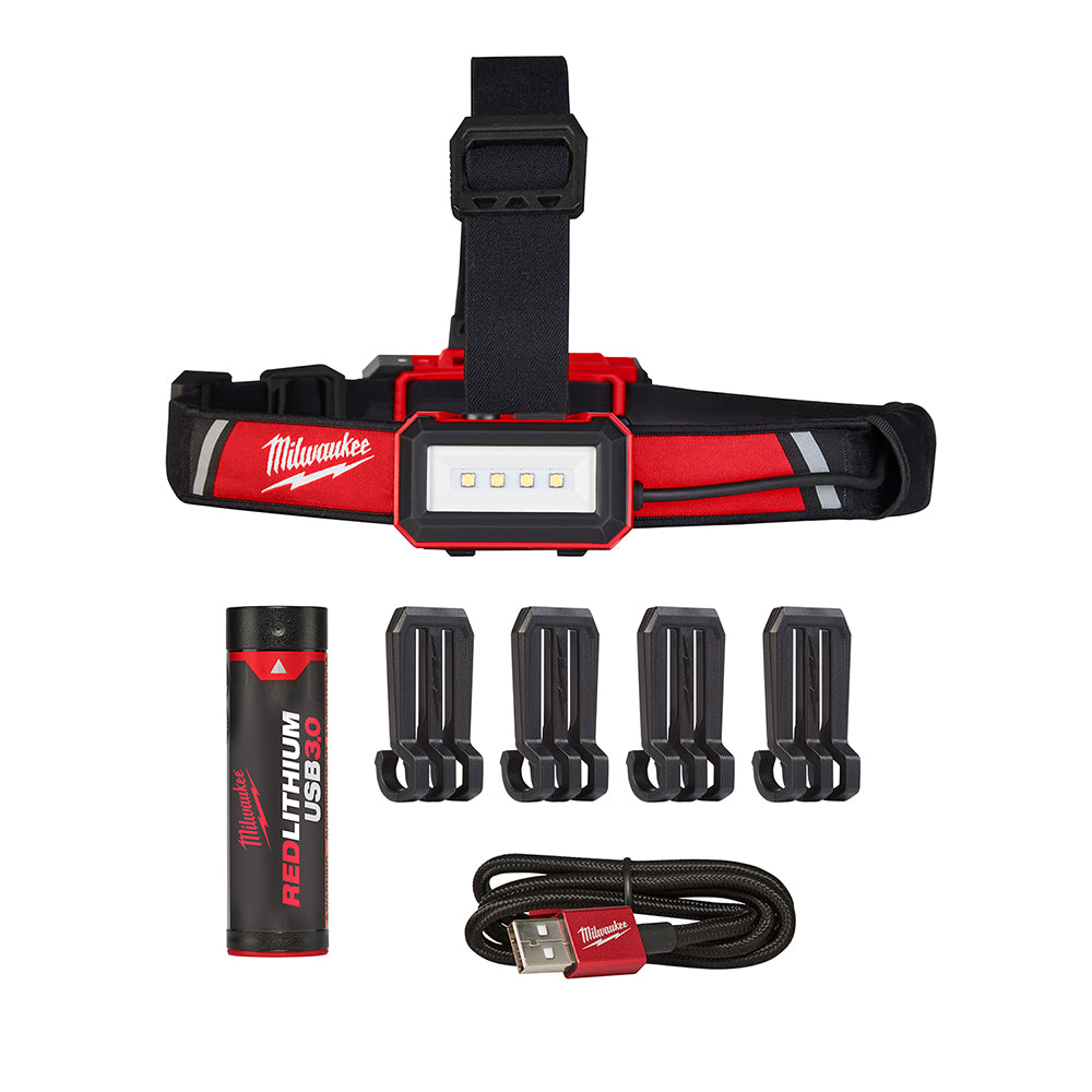 milwaukee 700l flashlight blinking Redlithium Usb Low-Profile 600-Lumen Headlamp By Milwaukee By AM Leonard