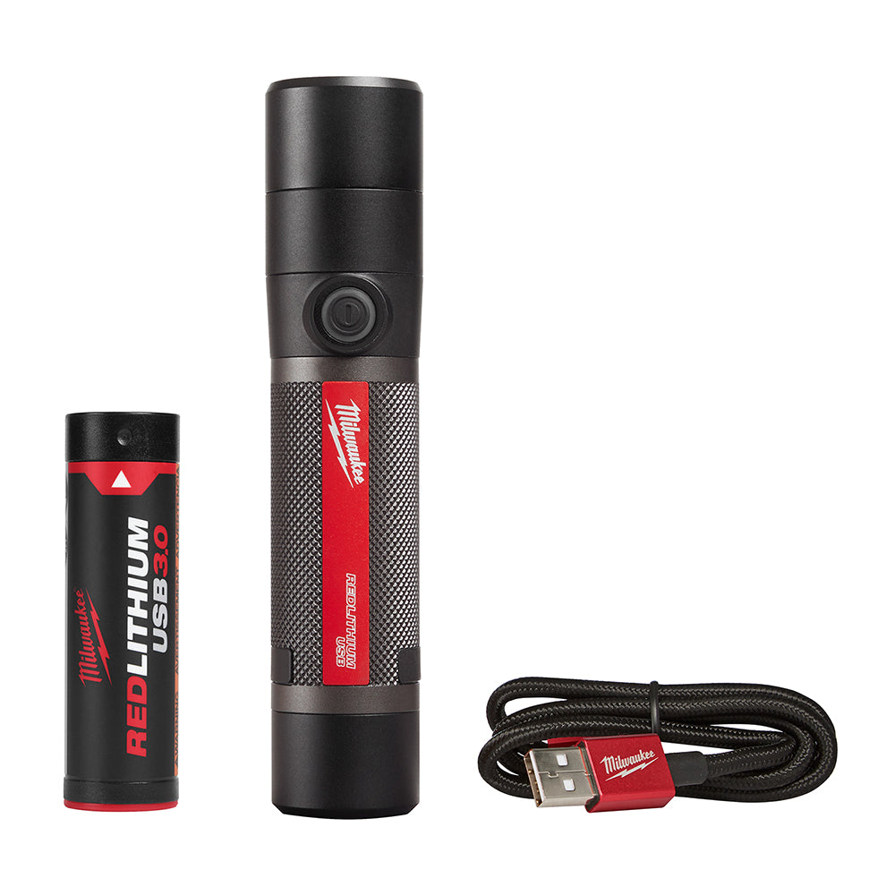 bushnell 2000 lumen rechargeable flashlight user manual Milwaukee 2160-21 800L Compact Flashlight, USB Rechargeable