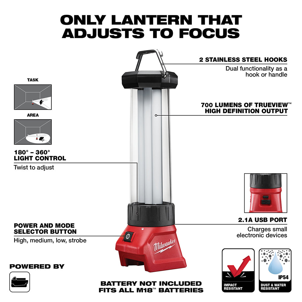 Milwaukee 2363-20 M18 18V Led Lantern/Flood Light Milwaukee 2363-20 M18 18V Led Lantern/Flood Light