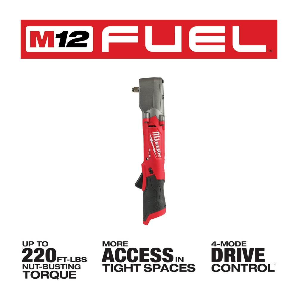 thumbnail image 2 of Milwaukee M12 FUEL 2564-20 12V 3/8" Right Angle Impact Wrench – Brushless Cordless 2 of 4
