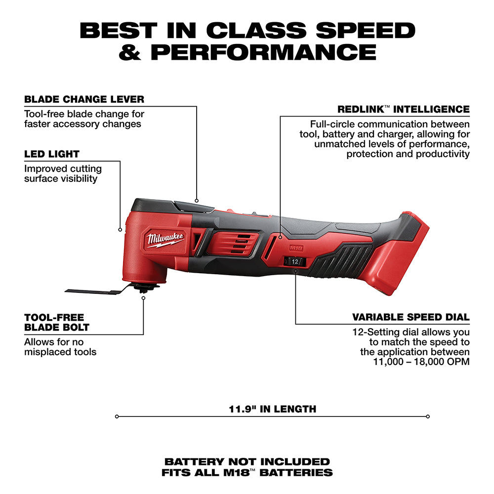 Milwaukee M18 Multi Tool - Attrezzo Multifunzione Senza Batteria | 2626-20 - Foto 1