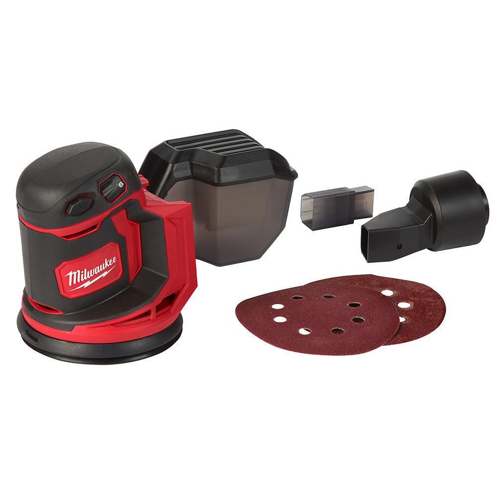 Random Orbital Sander Compatible With Milwaukee 18V Battery, 6 Speed Brushless