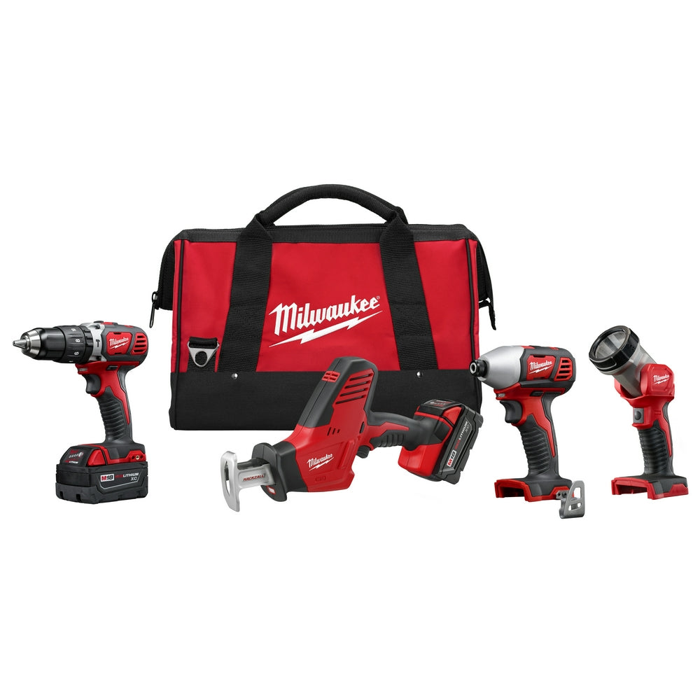 Milwaukee 2695-24 M18 18V Cordless Power Lithium-Ion 4-Tool Combo