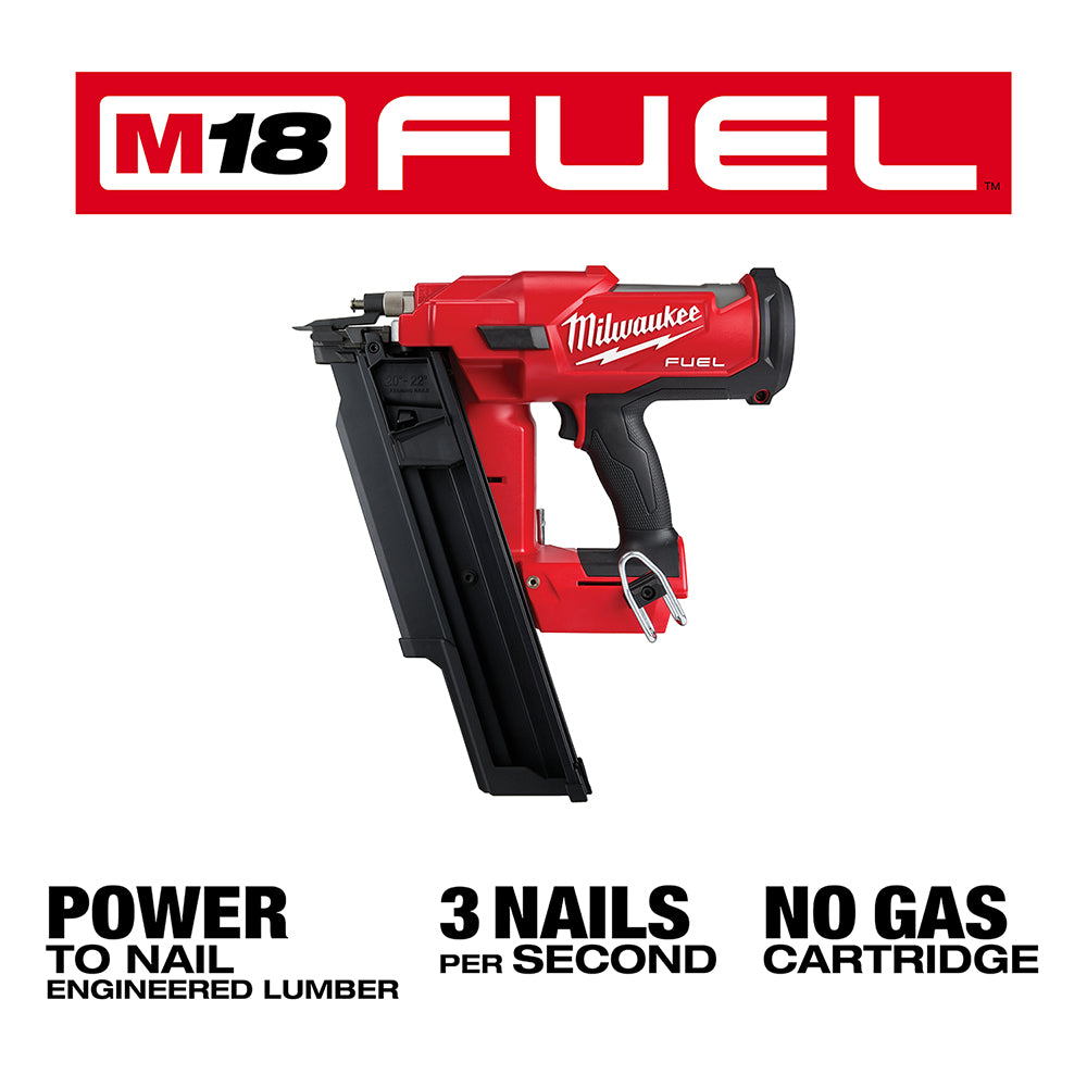Milwaukee 2744-20 18V M18 FUEL 18V 21 Degree Framing Nailer Bare