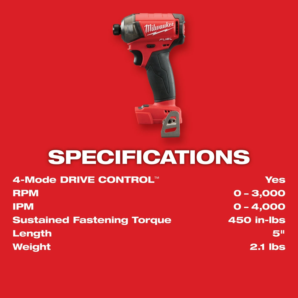 Milwaukee 2760-22 M18 FUEL 18V 1/4 Hex Hydraulic Impact Driver