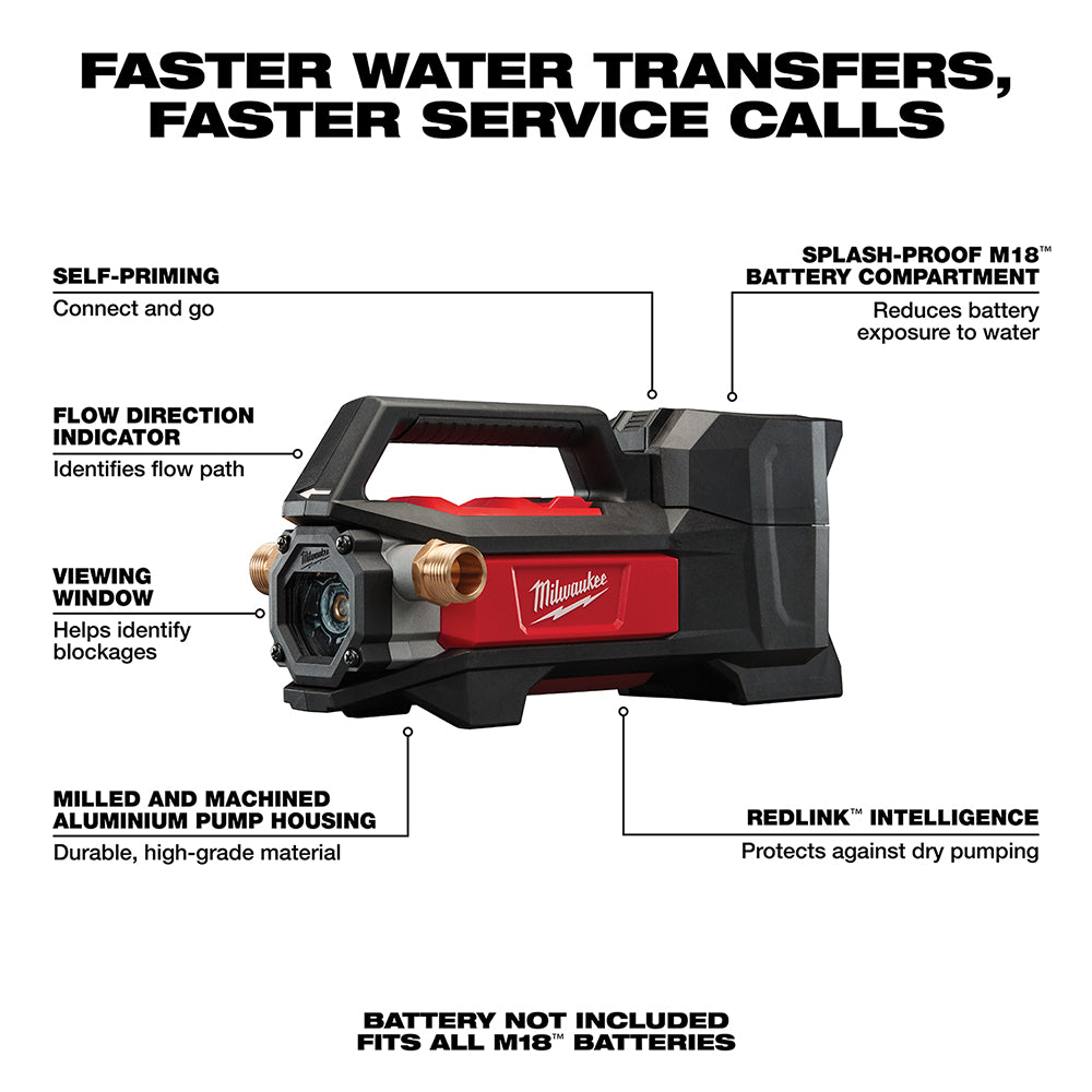 Milwaukee 2771-20 M18 FUEL 18V Water Transfer Pump Bare Tool