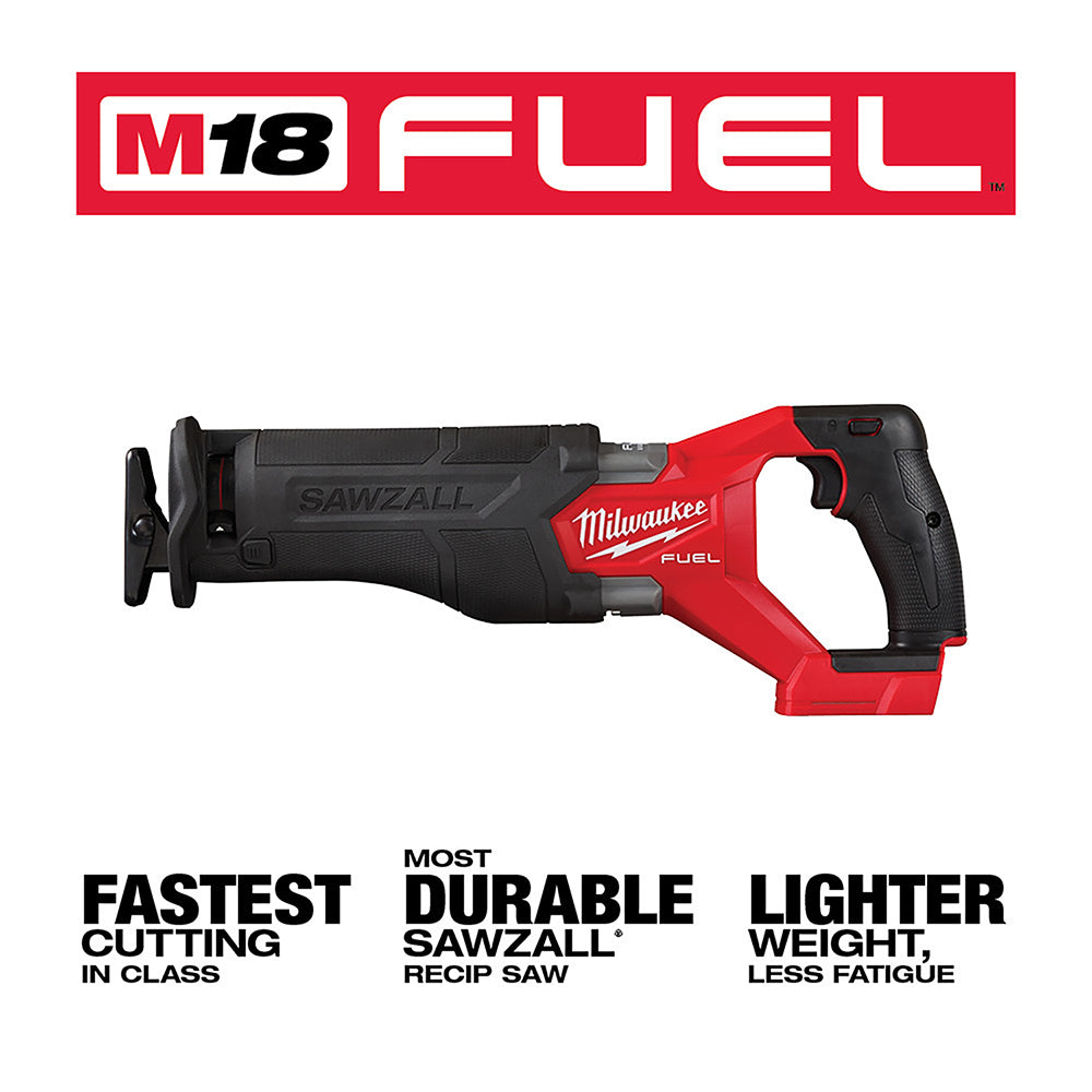 Milwaukee 2821-20 M18 FUEL 18V SAWZALL Li-Ion Reciprocating Saw