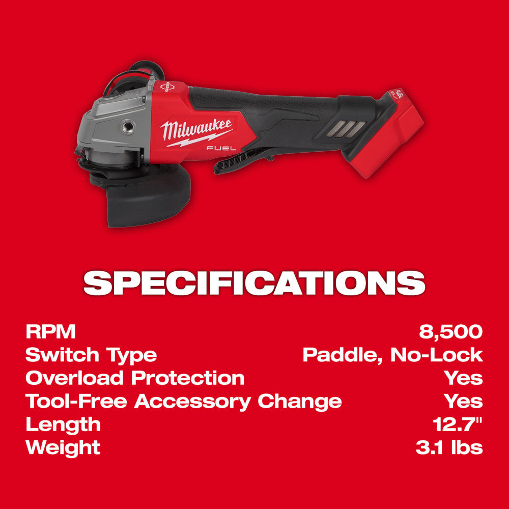 Milwaukee 2829-20 M18 FUEL 18V Compact Band Saw w/ M18 FUEL Grinder ...