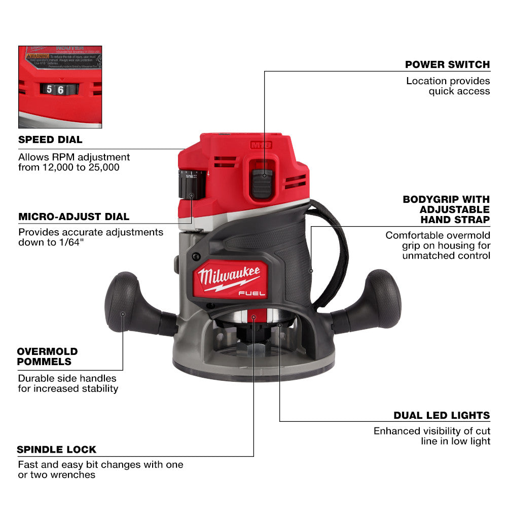 Milwaukee 2838-20 M18 FUEL 18V 1/2