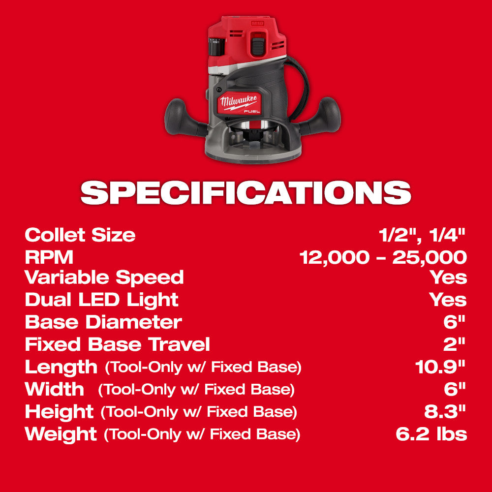 Milwaukee 2838-20 M18 FUEL 18V 1/2
