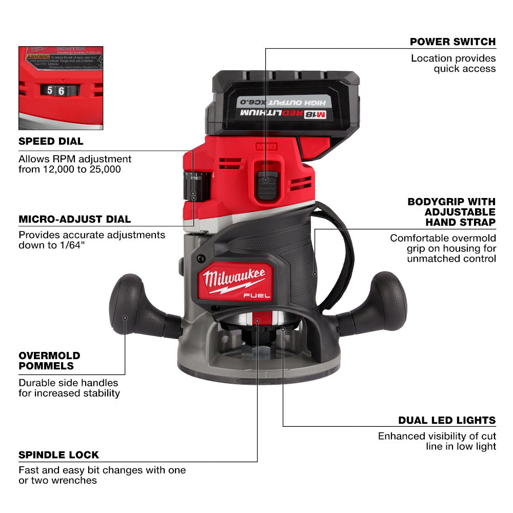 Milwaukee 2838-21 M18 FUEL 18V 1/2
