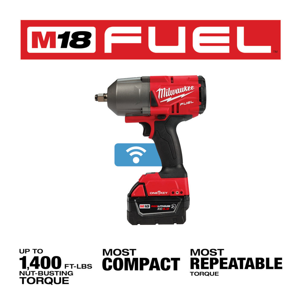 Milwaukee 2863-22R M18 FUEL 18V ONE-KEY 1/2" Impact Wrench Friction Ri –  MaxTool