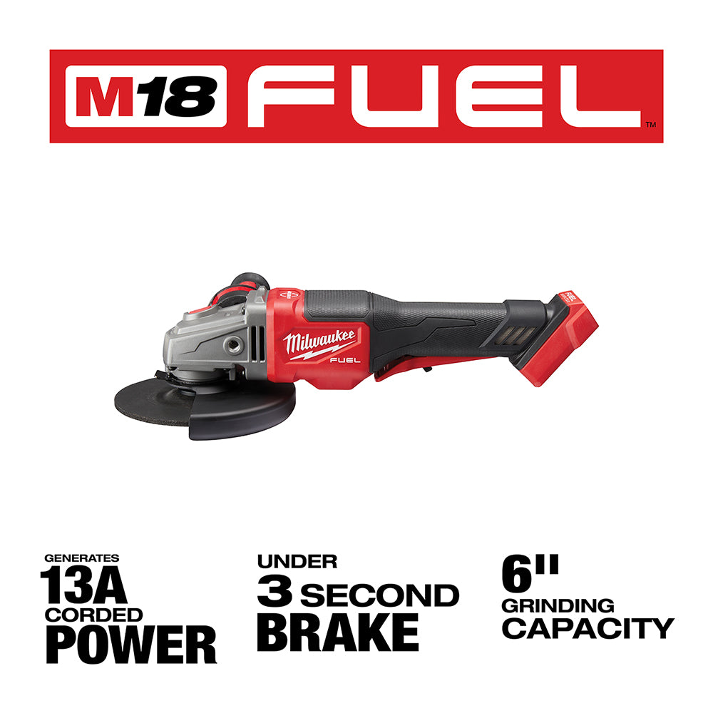 Milwaukee 2980-20 M18 FUEL 18V Inch Paddle Switch Grinder, Bare Tool –  MaxTool