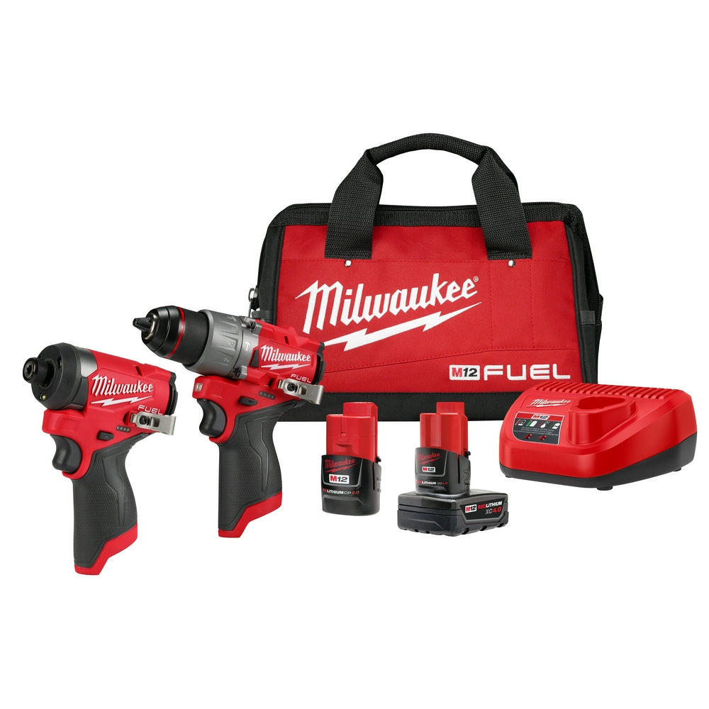 Milwaukee 3497-22 M12 FUEL 12V Cordless Li-Ion 2-Tool Combo Kit w